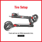 Folded ZERO 9 electric scooter showing portability and compact design