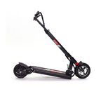 Folded ZERO 8 scooter showing compact and portable design